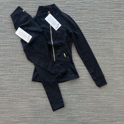 Lululemon Black and Gold Define 