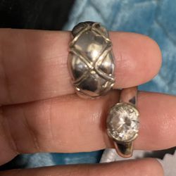 Sterling Silver Rings And Earrings 