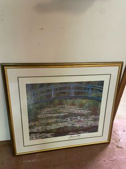 LOW PRICE MOVING- LARGE FRAMED MONET
