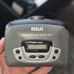 RCA Portable Digital AM/FM Radio Cassette Player RP-1872A