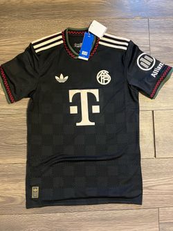 adidas Bayern Munich Soccer Jersey Shirt Black Size S Officially Licensed
