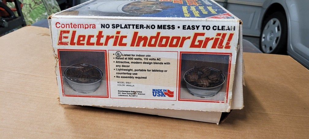 Contempra Electric Indoor BBQ Grill RARE