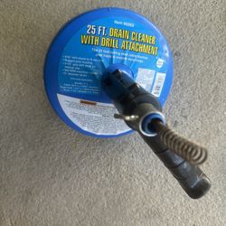 Drain Auger With Drill Attachment 