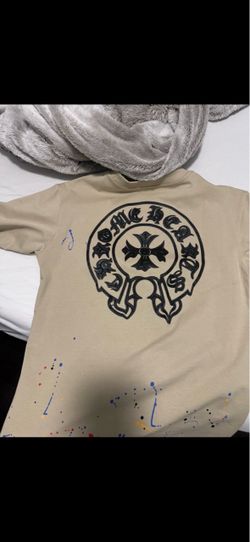 Chrome Hearts Graphic T-Shirt with Paint Splatter