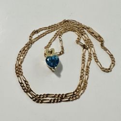 14K Solid Gold Chain and Pendant For Wedding 6.7Gr 18 Inches Long 
