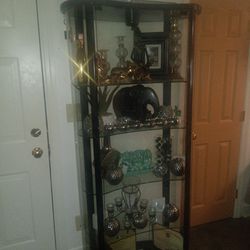 Tall Glass curio Cabinet