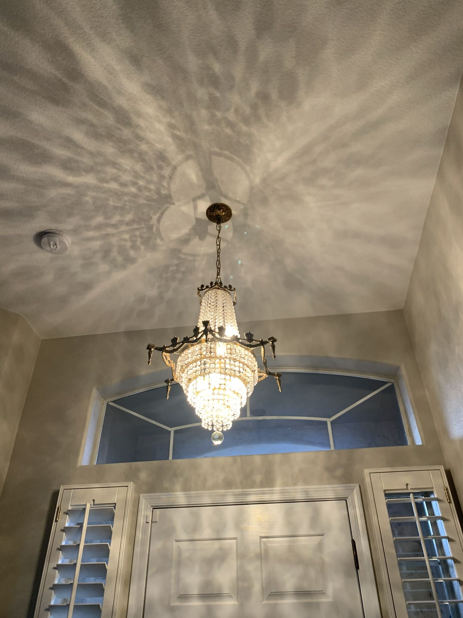 Antique Cut Crystal Chandelier