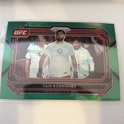 2023 Panini prizm  ufc Yair Rodriguez #83 green Prizm