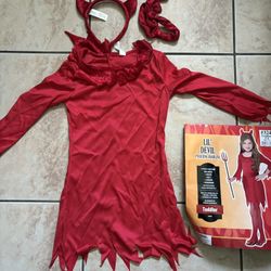 Girls Devil Halloween Costume 