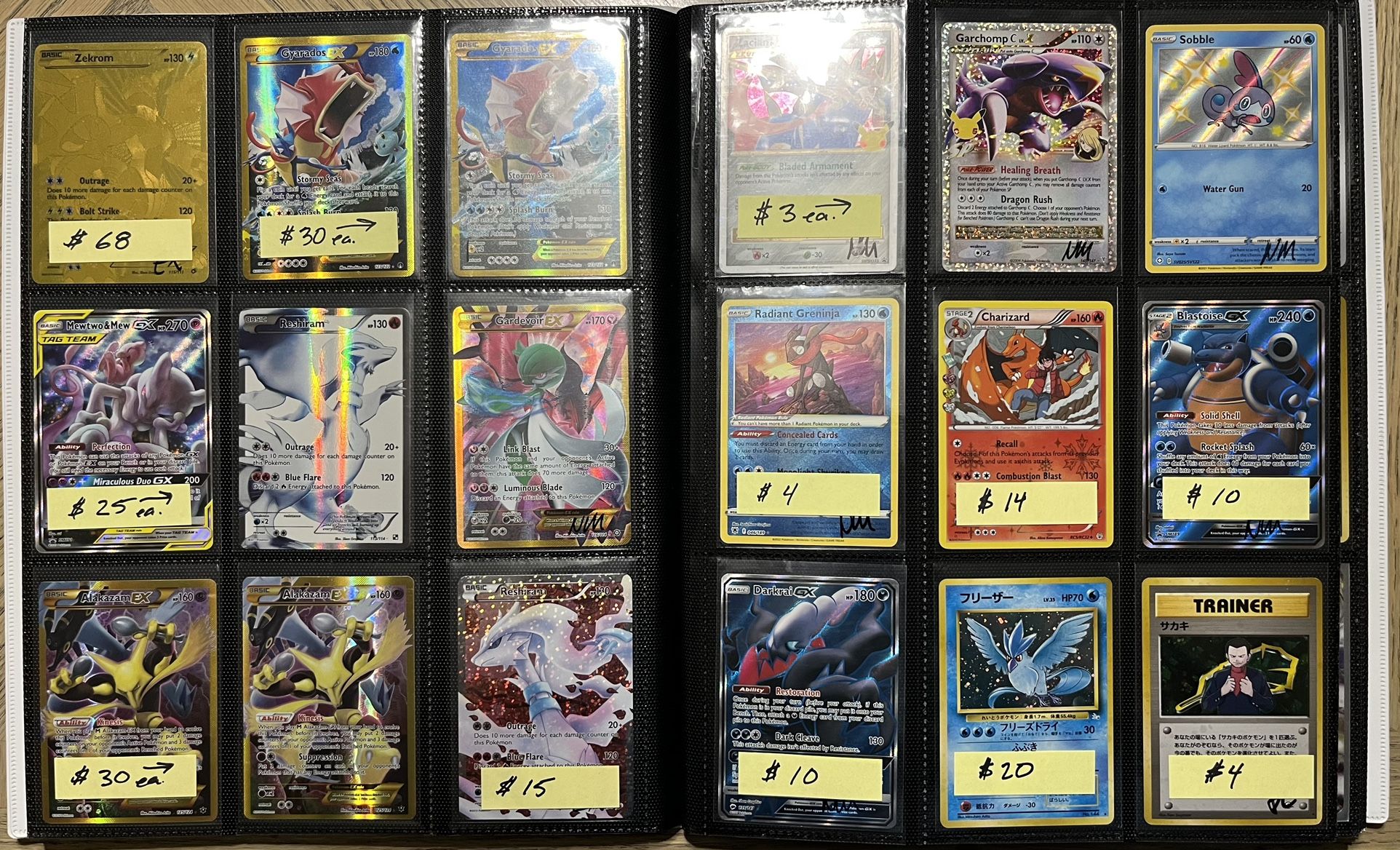 Pokemon Card Binder Collection Fullart Wotc Holo Ex Gx Mega Vmax Promo Topps Secret Rare