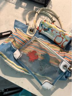 Authentic Coach Purse & matching accessories
