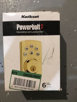 Kwikset powerbolt2. Touchpad keyless entry