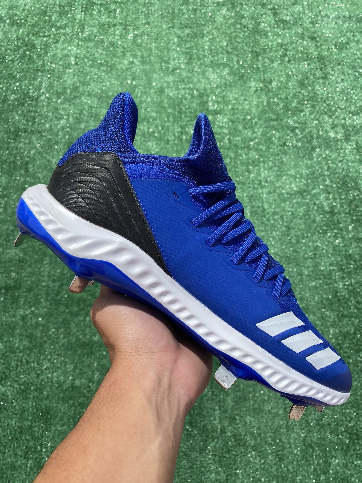 ADIDAS ICON BOUNCE HYBRID “ROYAL BLUE” METAL BASEBALL CLEATS (Size 11.5, Men’s)