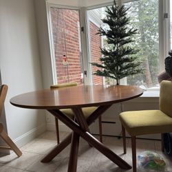 Walnut, West Elm kitchen/dining Table, 48”