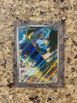 Pokemon Oshawott Illustration Rare Near Mint NM White Flare 105/086
