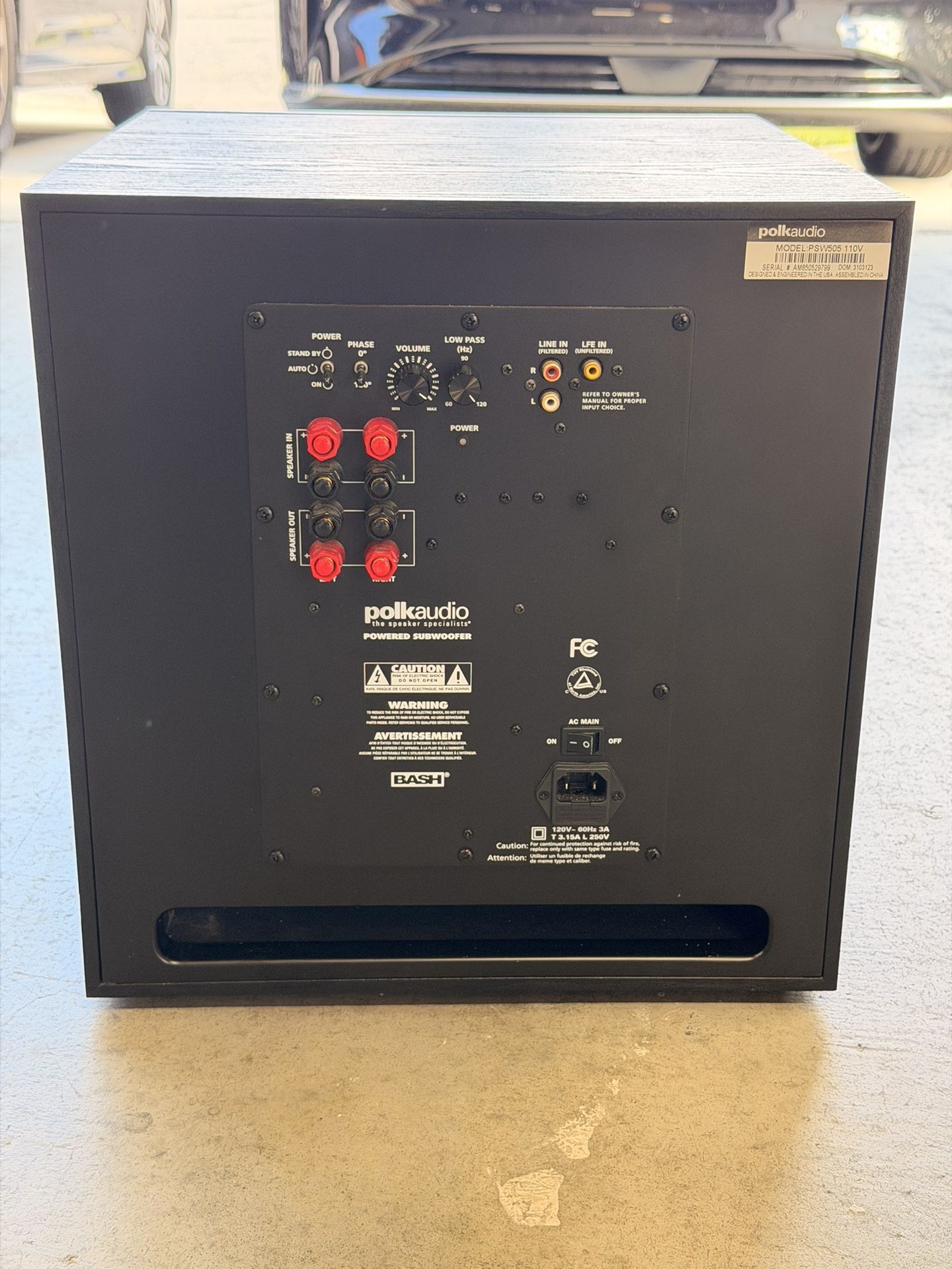 Polk Audio PSW505 Subwoofer 