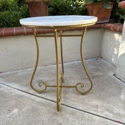 Marble Top Side Table 