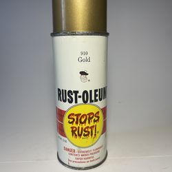 Vintage Rustoleum spray paint can, gold. $20