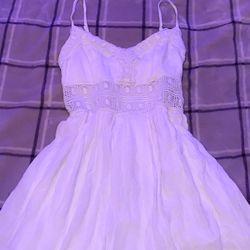 White Summer Dress Size Xs 