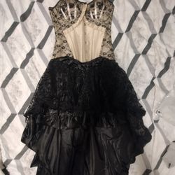 New Victorian Gothic Corset And Skirt
