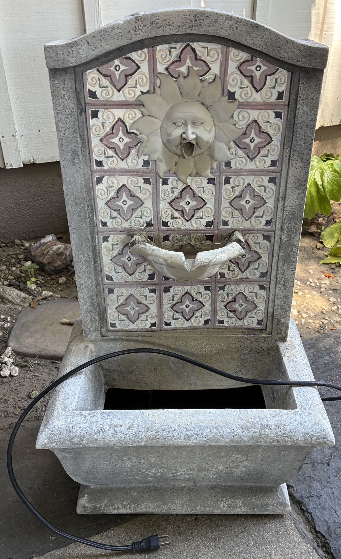 Electric Water Fountain Feature Concrete Work Resin Works