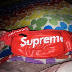 Leather supreme top fanny pack
