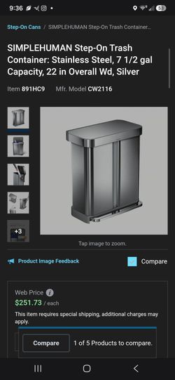 Stailess Trash can
