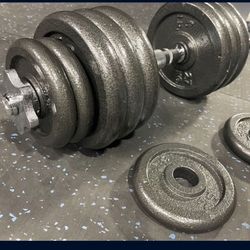 Adjustable Cast Iron Dumbbells (PAIR)