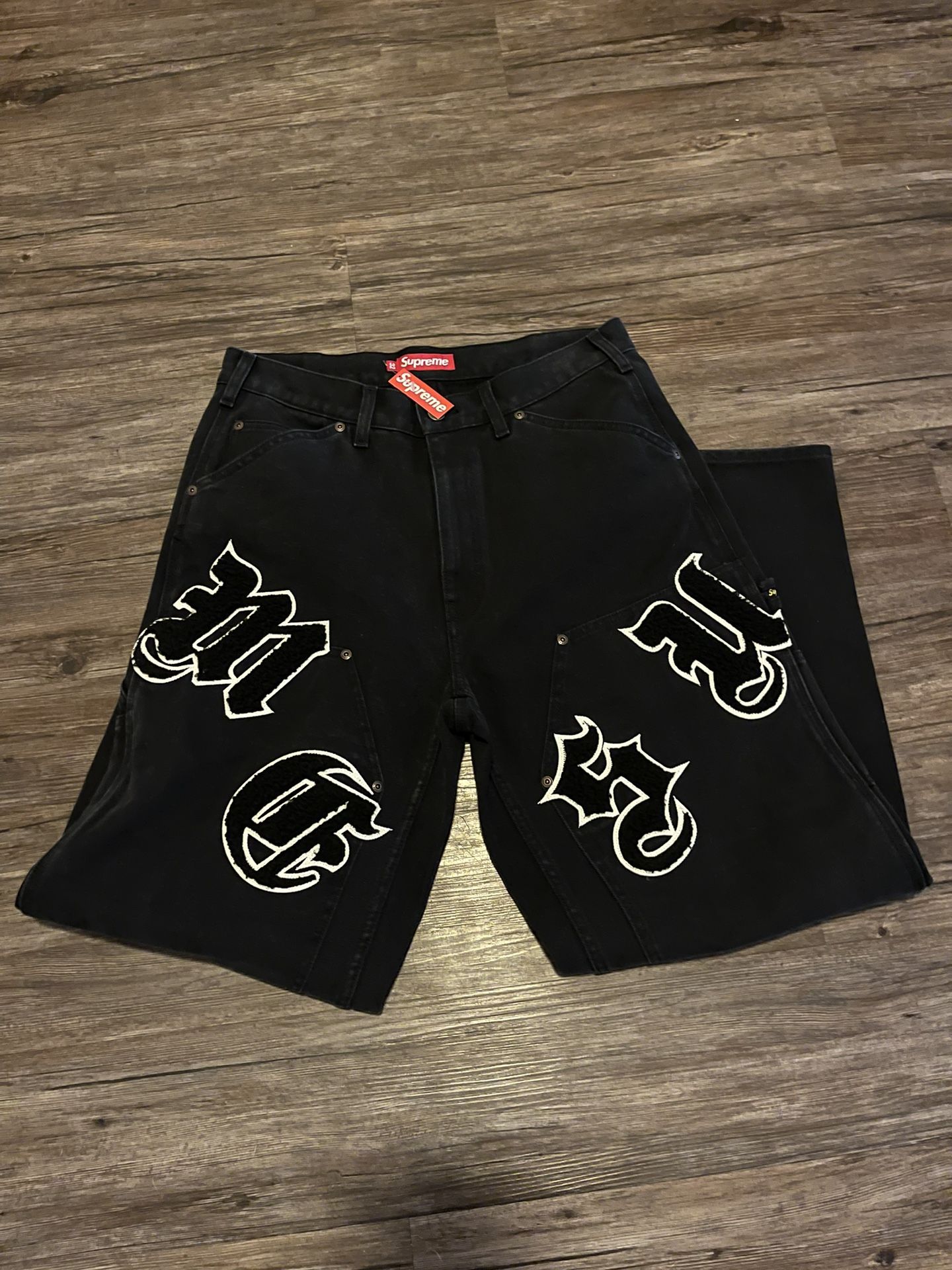 supreme Old English Canvas Double Knee Supreme Old English Canvas