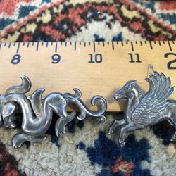MMA Sterling Silver Pegasus & Other Mythical Animal 