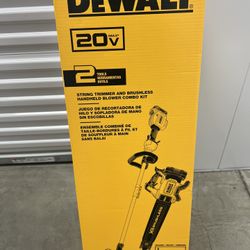DEWALT 20V MAX Cordless Lithium-Ion String Trimmer and Blower Combo Kit with (1) 4.0 Ah Battery and Charger