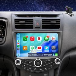 Car Stereo Radio Honda Accord 2003 2004 2005 2006 2007, Wireless Apple CarPlay Android Auto, 10.2” Touch Screen Head Units, Backup Camera