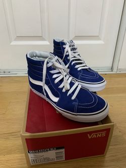 Vans Women Shoes Blue & White Size 7.5