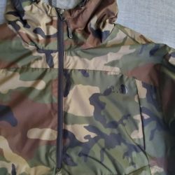 North Face Camoflage Rain Hoodie/ Shell/ Arondack