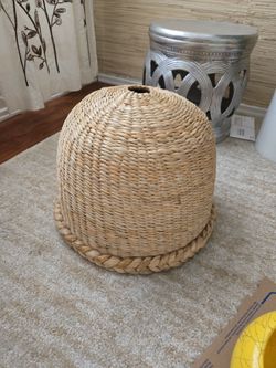 Ikea woven lamp shade