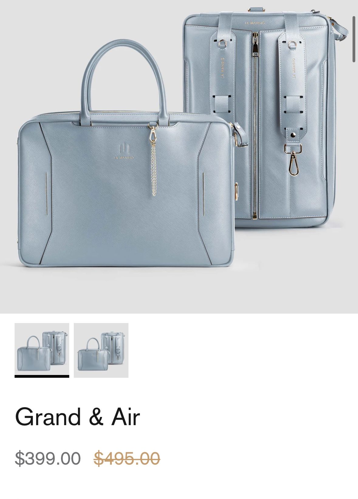 LA Mansio Grand Travel Bag Retail Value $495 + Tax