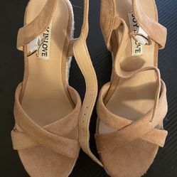 Women’s Beige Wedge Heels Brand New