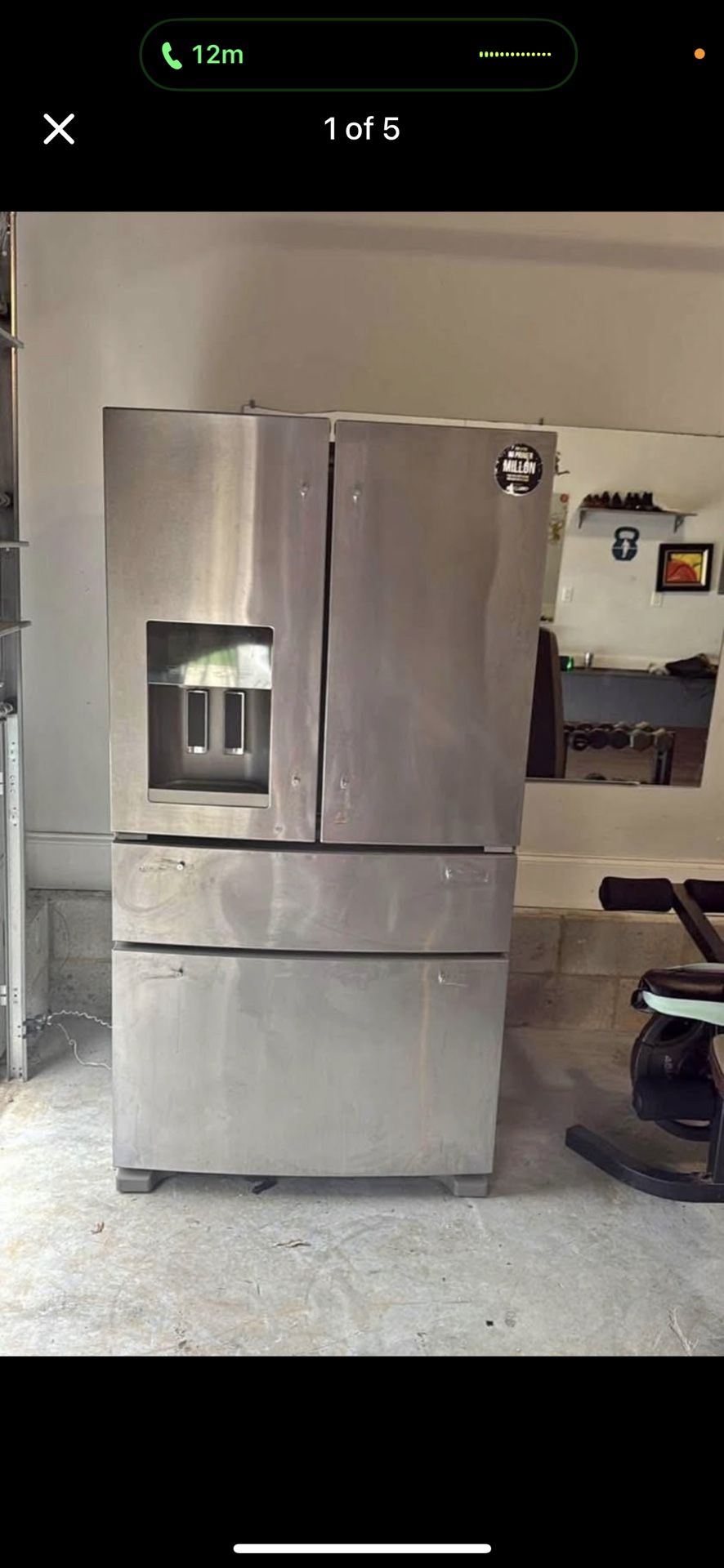 Whirlpool Four Door Stainless Steel Refrigerator