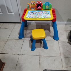  Vtech Learning Center With Batteries A D Stool