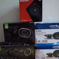 Car speakers and Subwoofer