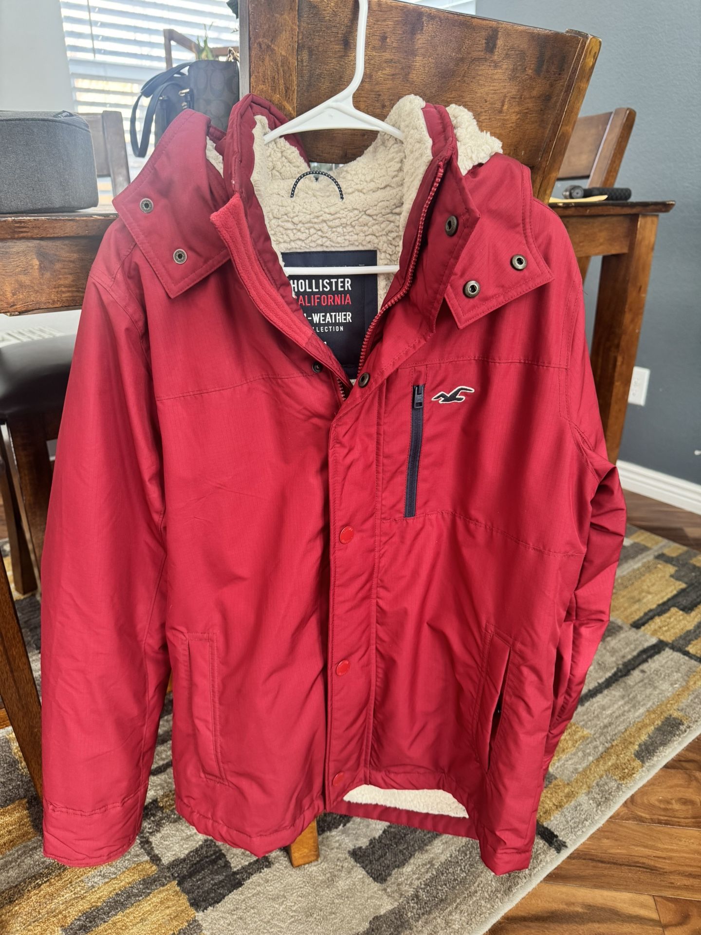 Hollister Red Jacket