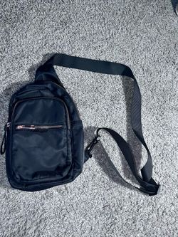 Black Nylon Sling Crossbody Bag