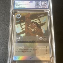 2023 Lorcana Maui D100 Collector’s Edition Graded 8.5