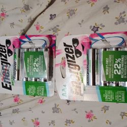 AA Energizer Rechargeable Batteries 