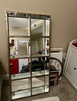 Glass Display Mirror/shelf 