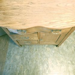 Tiger oak antique cabinet
