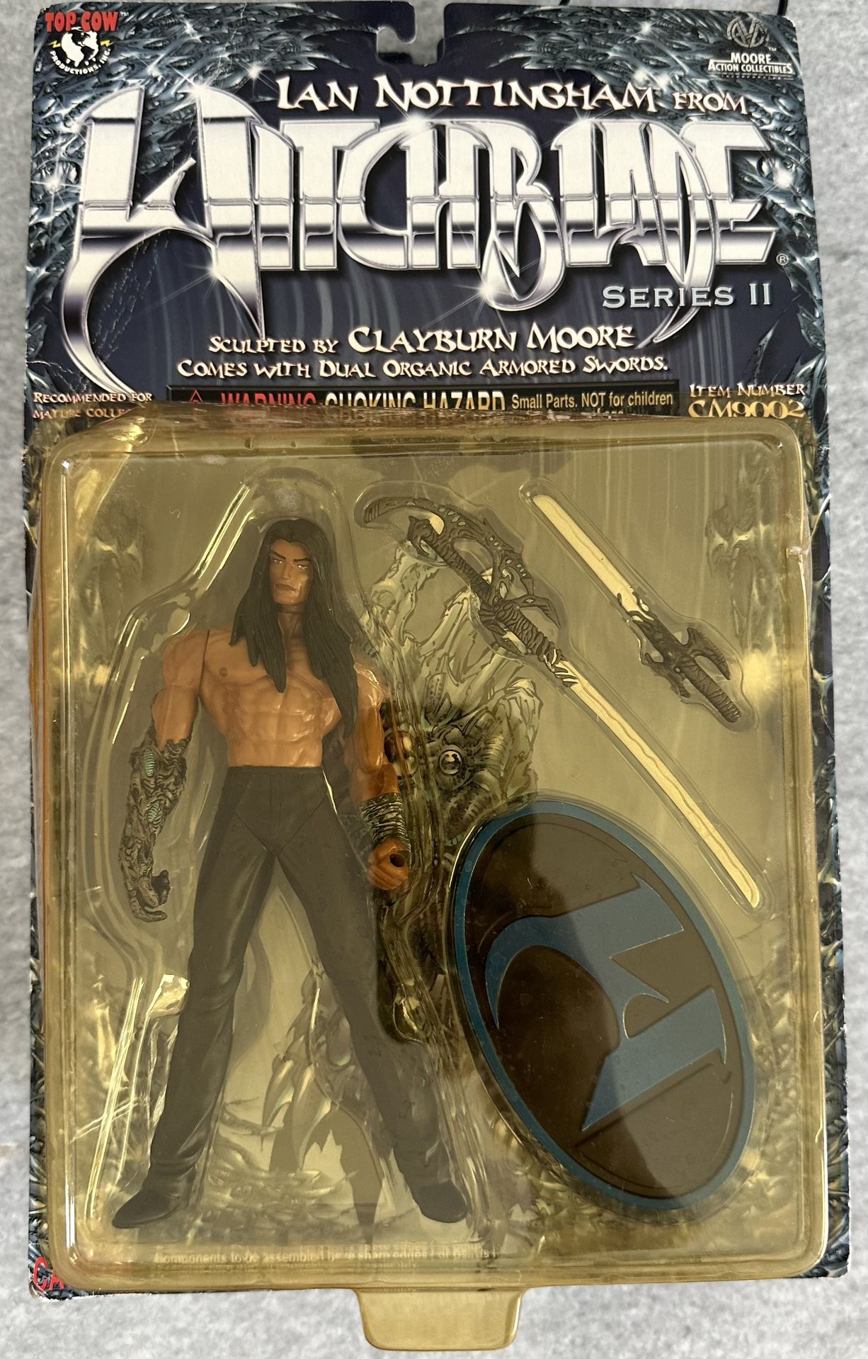 WITCHBLADE. SERIES II. IAN NOTTINGHAM ACTION FIGURE. TOP COW. MOORE COLLECTIBLES