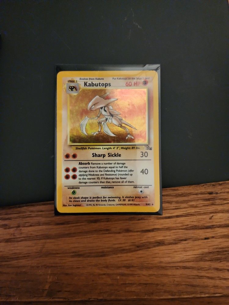 Kabutops Holo Pokemon Card From Fossil Set