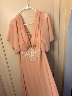 Pink dress wedding