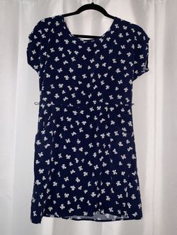 Navy blue sundress